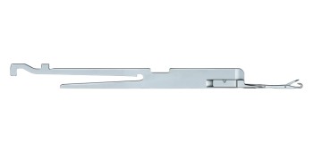 Spring-loaded latch needle with transfer function