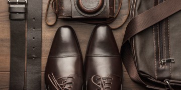 Product examples of leather: shoes, belts, bags